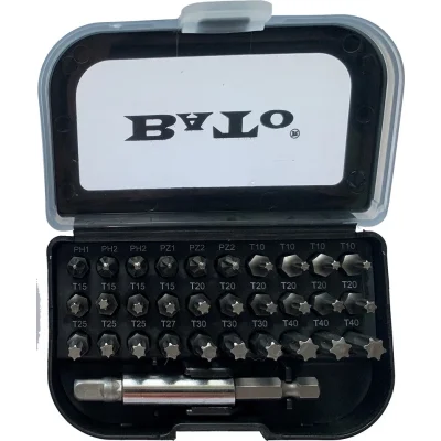 Bato Bitsst 1/4" - 31 dele, sort