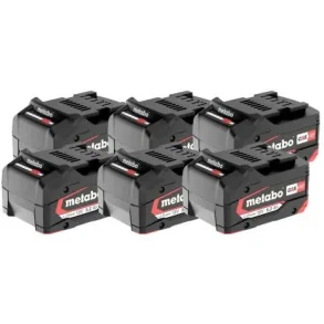 Metabo Batterist 6x Li-Power Batteri 18V/5,2 Ah