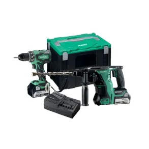 Hikoki Akku kombipakke KC18DRBL 2x5,0AH DS18DBSL+DH