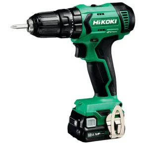 Hikoki Akku Slagboreskruemaskine DV12DA (Inkl. 2x 2,5 Ah batterier og lader)