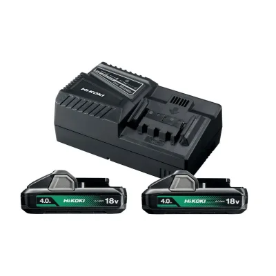 Hikoki Batteripakke (2x BSL1840M batterier 18V/4,0 Ah + 1x UC18YFSL oplader)