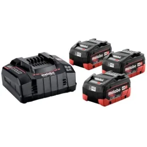 Metabo Batterist 3x LiHD batteri 18V/5,5 Ah + Oplader ASC 145