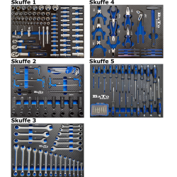 Bato Vrktjsvogn m/6 skuffer - 231 dele