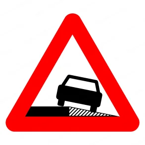 Advarselstavle A35 | 70cm | Farlig Rabat