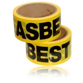 Tape Asbest Gul/Sort 66 mtr. 