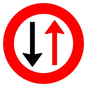 Vigepligtstavle B18 | 70 | Hold Tilbage For Modkrende