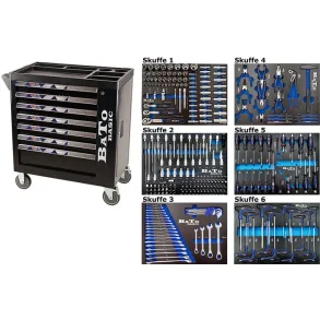 Bato Vrktjsvogn m/7 skuffer - 270 dele