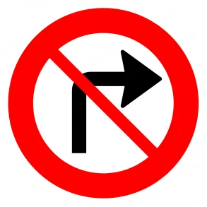 Forbudstavle C11.1 | 70cm | Hjresving Forbudt