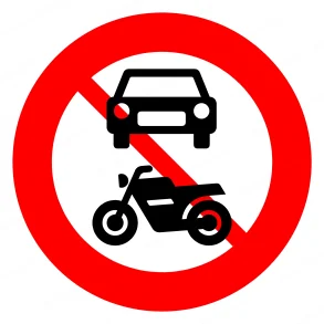 Forbudstavle C22.1 | 70cm | Motorkrsel Forbudt