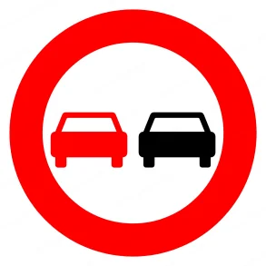 Forbudstavle C51 | 70cm | Overhaling Forbudt