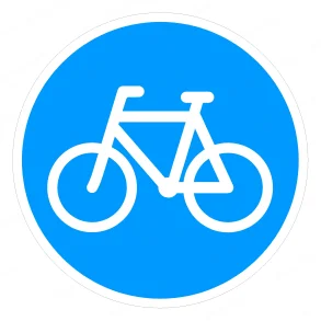 Pbudstavle D21 | 50cm | Cykelsti