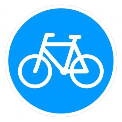 Pbudstavle D21 | 50cm | Cykelsti