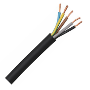 Gummikabel 1 meter | 5x1,5 mm²