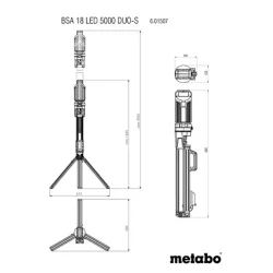 Metabo Akku Arbejdslampe BSA 18 LED 5000 DUO-S