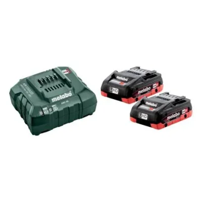 Metabo Batterist 2x LiHD batteri 18 V/4,0 Ah + Oplader ASC 55