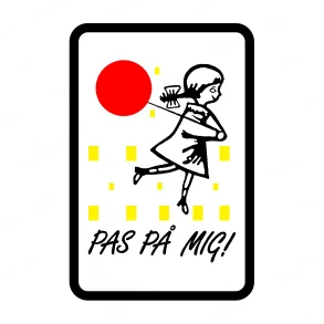 Sikkerhedsskilt | 60x40cm | Pas P Mig!