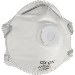 OX-ON Stvmaske FFP2 m/ventil - 10 stk.