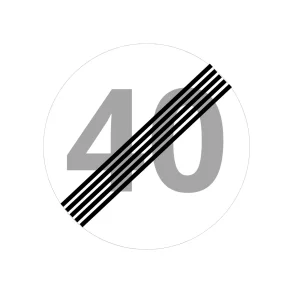 Forbudstavle C56 | 70cm | Ophr 40 KM