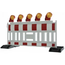 Afsprringshegn Rd/Hvid i plast | 2x1 m