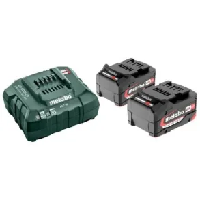 Metabo Batterist 2x Li-Power batteri 18 V/4,0 Ah + Oplader ASC 55