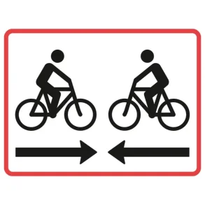Undertavle UB11.2 | 35x50 cm. | Dobbeltrettet cykelsti