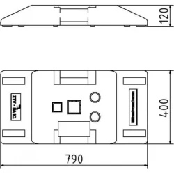 Kombifod K1 t/afsprringsgitter og skafterr | 28 kg