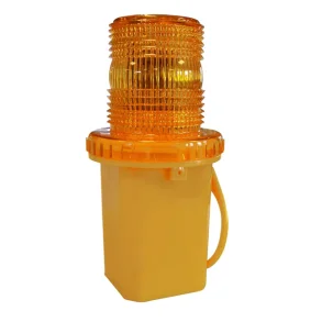 LED Blinklygte m/gul linse