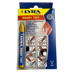 Lyra Oliekridt (797) gul m/papir | 12 stk.