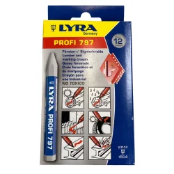 Lyra Oliekridt (797) hvid m/papir | 12 stk.