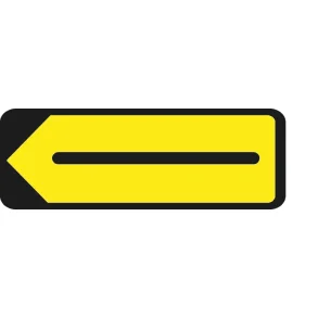 Vejvisningstavle F14 | 23,5x80cm | Omkrsel 