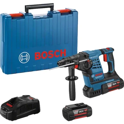 Bosch Akku Borehammer GBH36V-LI (Inkl. 2x 6 Ah batterier og oplader)