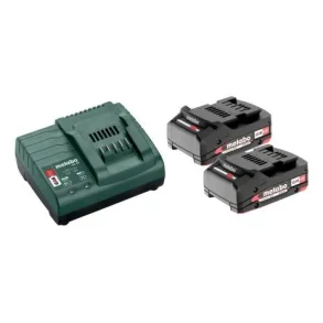 Metabo Batterist 2x Li-Power batteri 18 V/2,0 Ah + Oplader SC 30
