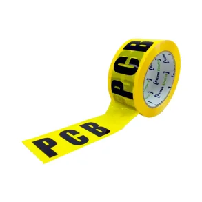 Tape PCB Gul/Sort 66 mtr. 